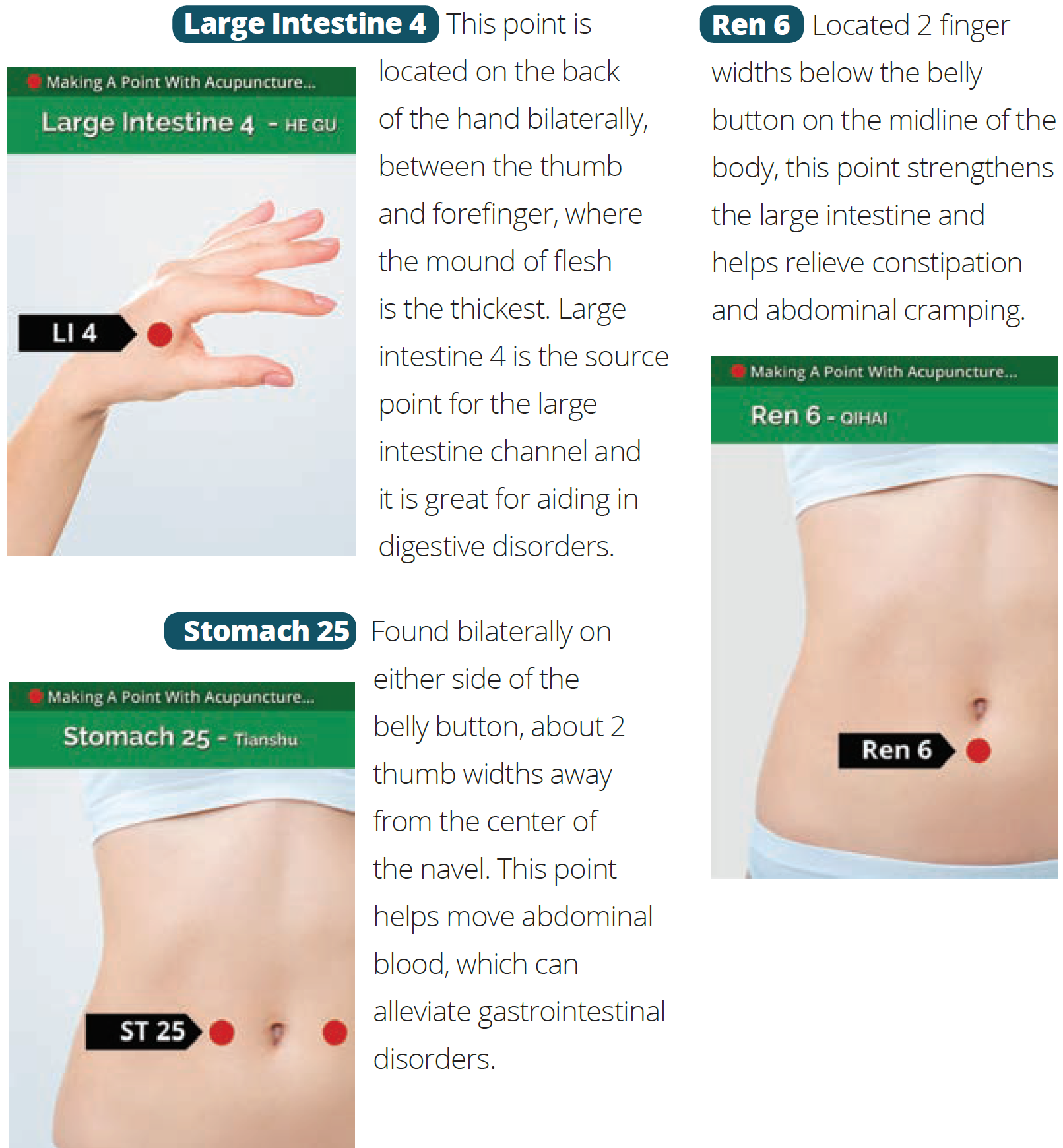Acupuncture Points for IBS